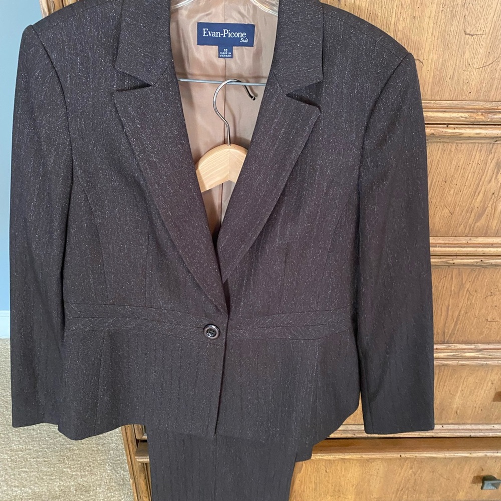 Evan Picone Women's Charcoal Blazer / matching pants